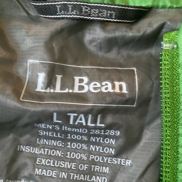 L. L. Bean green zip up vest - Picture 6 of 11